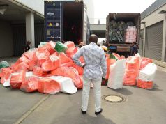 Reconstruction Work at Eket, Uyo Stadia set to Resume as more Stadium Equipment arrive Uyo