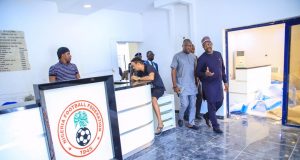 Sports Minister Inspects New Football House