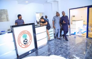 Sports Minister Inspects New Football House