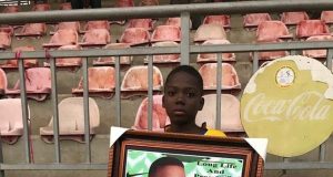 WIZKID OPENS GOAL SCORING FOR BURUJ AS THEY BARSH LAKESIDE FC 2:0 IN THE NOVELTY MATCH PLAYED TO CELEBRATE THE 55TH BIRTHDAY OF AGBAAKIN ABOBAGUNWA OF YORUBALAND PK1ST ALH. ABASS AKANDE OBESERE