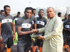 Attat Redeems pledge, gifts Dakkada FC goalscorers with boots