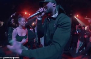 Anthony Joshua filmed performing 21 Seconds along with So Solid Crew