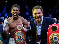 Eddie Hearn announces 2021 lucrative Anthony Joshua’s bout against Tyson Fury