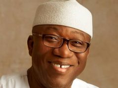 Fayemi@55: Okada riders tackle artisans in classic football