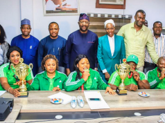 Minister Receives World Cup Paralifting Champions, Assures of Continuous Support