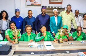 Minister Receives World Cup Paralifting Champions, Assures of Continuous Support