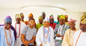 Anthony Joshua Spotted at Akarigbo’s Palace