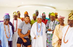 Anthony Joshua Spotted at Akarigbo’s Palace