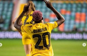 Oshoala Can’t stop scoring as her brace helps Barcelona win maiden Spanish Super Cup