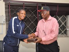 NOC PRESENTS GIFT TO OLYMPIAN