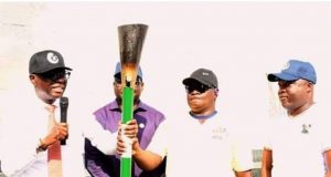 Edo 2020: Torch of Unity now in Lagos, Sanwo-Olu pledges commitment to athletes welfare