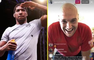 Tyson Fury invites Anthony Joshua in stay home workout challenge