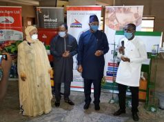 Minister Launches No Contact Machine Face Masks