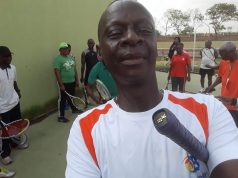 Squash players visit Coach Bola Mogaji on Ramadan celebration
