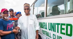Kwara United rejoice with Abdulrahman Abdulrasaq as he marks 1 year in office as Governor