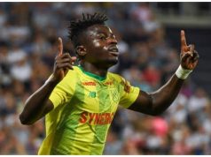 Moses Simon breaking grounds as Nigerian is named in Nantes team of the decade barely a year of his signature