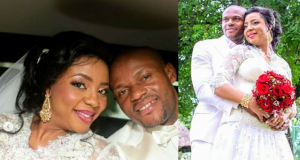 Former Super Eagles goalkeeper, Austin Ejide celebrates his 7th wedding anniversary with his wife
