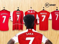 Arsenal hands Nigeria target, Bukayo Saka New Shirt Number For 2020-2021 Season