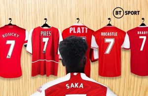 Arsenal hands Nigeria target, Bukayo Saka New Shirt Number For 2020-2021 Season
