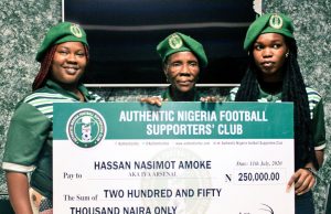 Authentic Gesture as football supporters club Unveils Hassan Amoke (Iya Arsenal) as brand ambassador