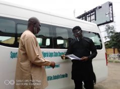Gov. Sanwo-Olu presents new 18-seater bus to Lagos SWAN