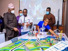 Sports Minister visits Bliss Team Education Services as the Robotics training course kickoff
