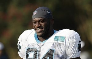 Carolina Panthers re-signs Efe Obada after initially being named in 53-man roster, then waived 24 hours later in roller-coaster few days