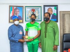 Minister Of Sports Receives Olympic-Bound Anyanacho