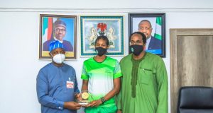 Minister Of Sports Receives Olympic-Bound Anyanacho