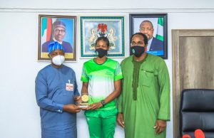 Minister Of Sports Receives Olympic-Bound Anyanacho
