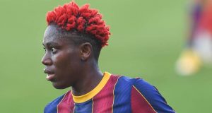 Captain Of Super Falcons Asisat Oshoala Continues Are Stunning Performance In Barcelona