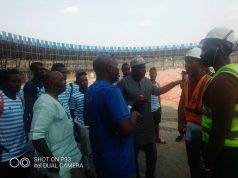 Shooting Stars Management, Players Visit Lekan Salami Stadium