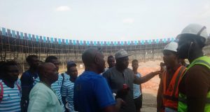 Shooting Stars Management, Players Visit Lekan Salami Stadium