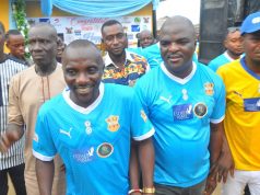 Buruj Sports Academy Celebrates 12years Anniversary With Jersey Customized With Rev. Esther Ajayi, Ooni Of Ile-Ife And Pk1st Agbaakin Logos