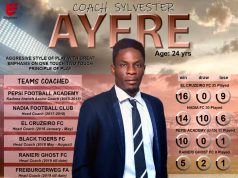 Our Coaching Education Is Very Terrible- Ayere Sylvester… Nigerian Coaches Need To Do More