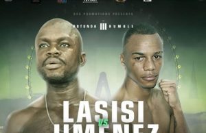 Lasisi Vows To Knockout Jimenez To Retain WBC International Super-Flyweight Championship