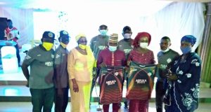 Hajia Segilola Alaya Presents Sports Gifts To Kwara State Commissioner For Youths And Sports During Her Baby’s Ceremony