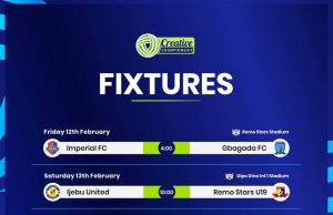 TCC League: Match Day Nine Actions Resumes As Remo Stars U19 Look To Return To Winning Ways and Imperial FC Tackle Gbagada FC Again