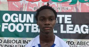 Bet9ja Ogun State League: “I want To Be One Of The Best Defenders in The World,” says 18 year old Defender Olatunde Ayomide of Olodi Warriors Sport Academy