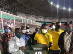 Rolly FC Presents Team Jersey to Philip Shaibu, Gets His Supports