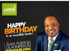 Waidi Akanni, Athletes, Others Celebrate Adron Homes Boss On His Birthday