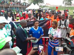 Former FIFA Executive Member Amos Adamu Unveils Naija Ratels Customised Premium Match Balls In Benin