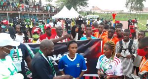Former FIFA Executive Member Amos Adamu Unveils Naija Ratels Customised Premium Match Balls In Benin