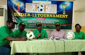 U-13 Lagos JOF Cup Final Holds Sunday