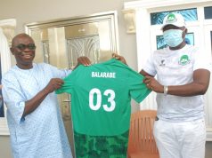 Nasarawa State House Of Assembly Speaker Assures Of Legislative Support For Nasarawa United As Barr. Danladi Presents Club Replica Jerseys To Him