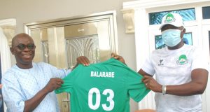 Nasarawa State House Of Assembly Speaker Assures Of Legislative Support For Nasarawa United As Barr. Danladi Presents Club Replica Jerseys To Him
