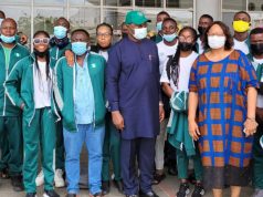 Sports Minister Sees Off Nigeria Relay Team To USA 16 Athletes Jet Out