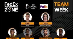 Chukwueze Partners Pogba, Fernandes And Pepe In Europa League Team Of The Week