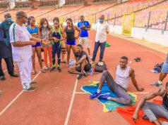 Sunday Dare Visits US-Bound Athletes, Team Departs On Thursday