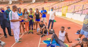Sunday Dare Visits US-Bound Athletes, Team Departs On Thursday